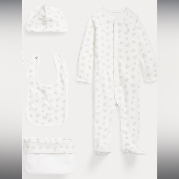 NWT POLO RALPH LAUREN Organic Cotton 7-Piece Gift Set SZ 9 months - Picture 6 of 10